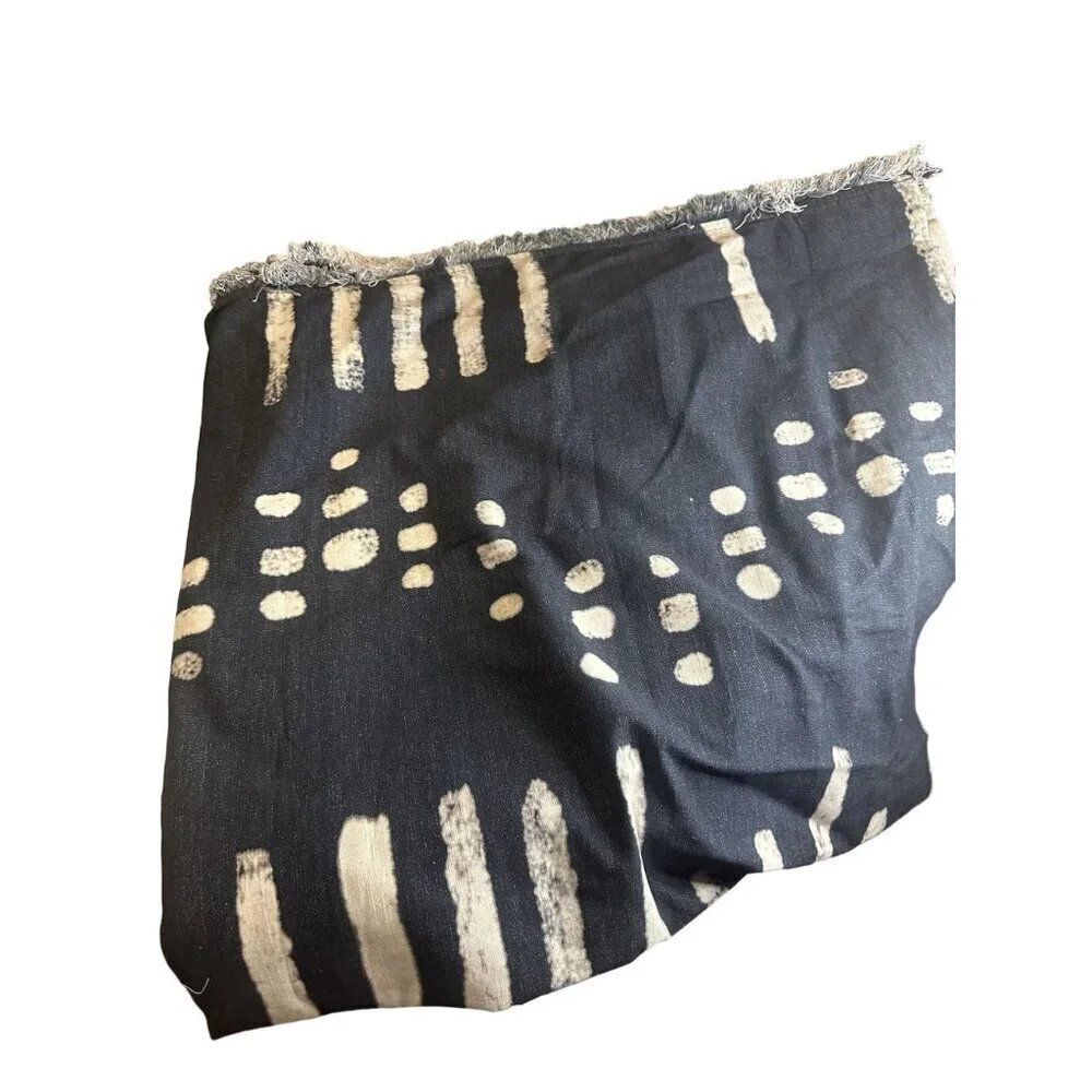 Anthropologie Fringed Elise Curtain Blue NWOT $129 50"x108" - Picture 3 of 5